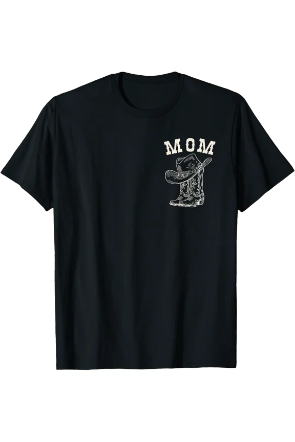 Mom Mama Cowboy Rodeo Western Matching Shirts Family Pocket T-Shirt