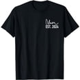 thumbnail image 1 of Mom Mama Est.2024 Soon To Be Mommy Pregnancy Announcement T-Shirt, 1 of 5