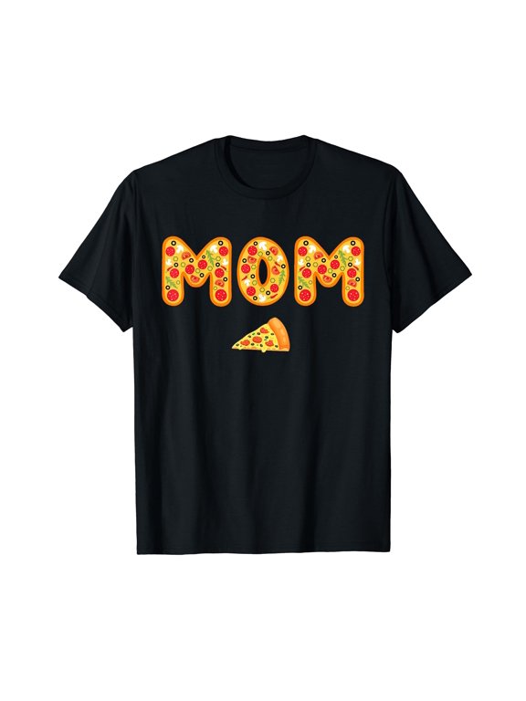 Mom Mama Matching Birthday Squad Crew Pizza Family T-Shirt