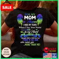 thumbnail image 1 of Mom Memorial T-Shirt, For My Mom In Heaven Shirt Colorful Memorial Shirt On Back Unisex S-5XL Hot Trending Shirt, Vintage Birthday Gift, 1 of 2