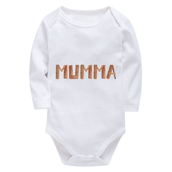 Mom Mumma Mama Mother Baby Summer Onesie Girl Long Sleeve Plain Baby Romper White Baby Girl Jumper Outfit