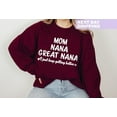 thumbnail image 1 of Mom Nana Great Nana Sweatshirt, Mom Shirt, Nana Shirt, Pregnancy Announcement Sweatshirt, Great Nana Gift, Mother's Day Gift, Nana Sweater Sweatshirt All Size S-5XL, 1 of 5