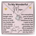 thumbnail image 1 of To My Mom Necklace from Son Mom Christmas Gifts from Son I Will Always Carry You in My Heart and Prayers Mom Love Knot Necklace Mom Valentine's Day Gifts, 1 of 8
