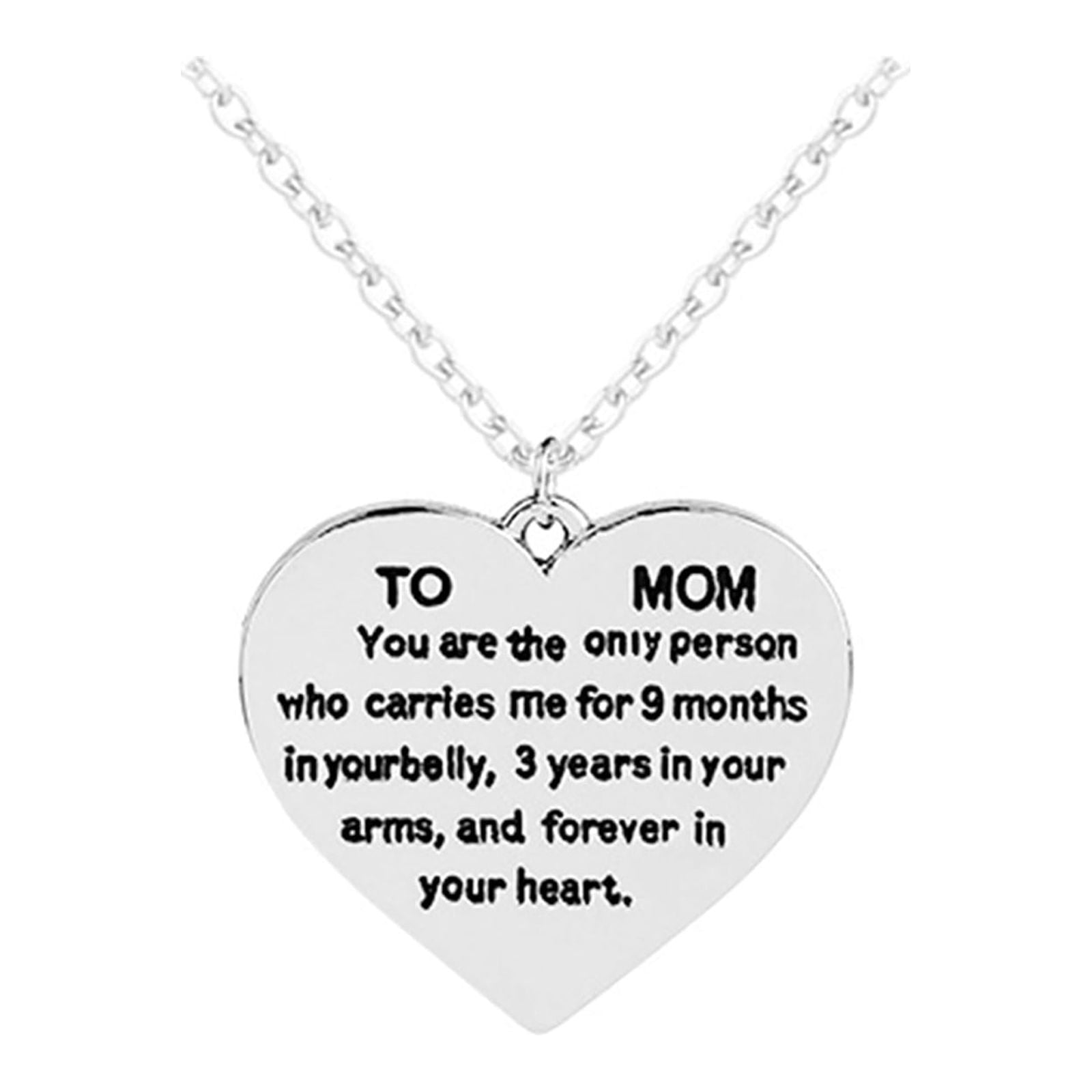 Mom Necklace Sterling Silver Necklace Birthstone Necklace For Women Birthday Gifts For Mom Gifts