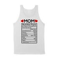thumbnail image 1 of Mom Nutrition Facts Tank Top Unisex Large White, 1 of 5