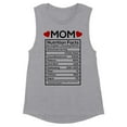 thumbnail image 1 of Mom Nutrition Facts Women's Muscle Tank Medium Heather Grey, 1 of 5