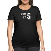 Mom Of 5 T-Shirts And Accessories By Asj Women's Curvy T-Shirt Women's Plus Size Tee