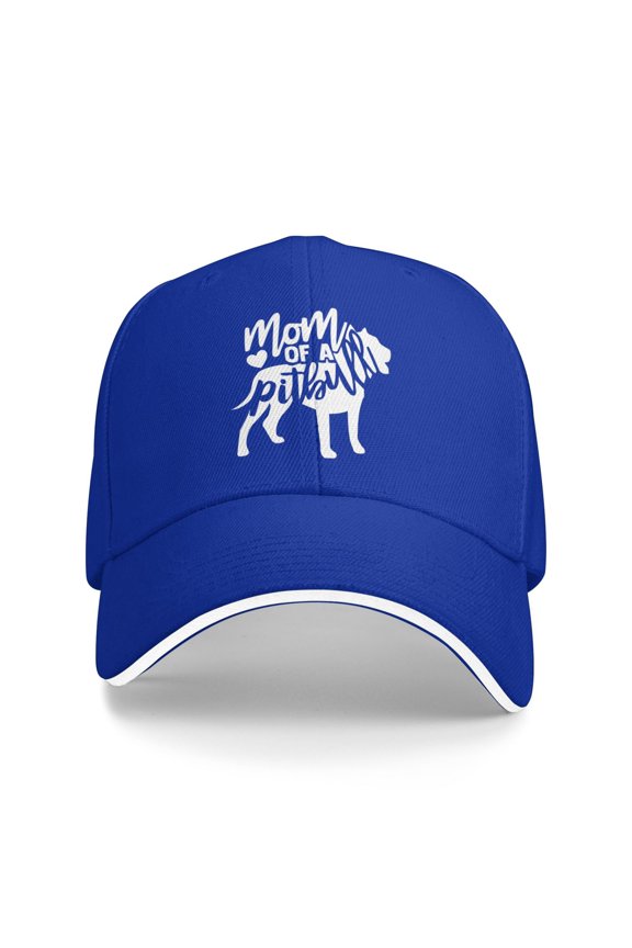 Mom Of A Pitbull Unisex Adult Baseball Caps Adjustable Casquette Dad Hat Sandwich Cap Outdoors Headwear