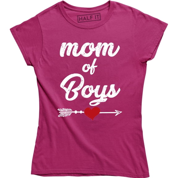 Mom Of Boys Mother's Day Mama Funny Arrow Heartbreak Women T-Shirt