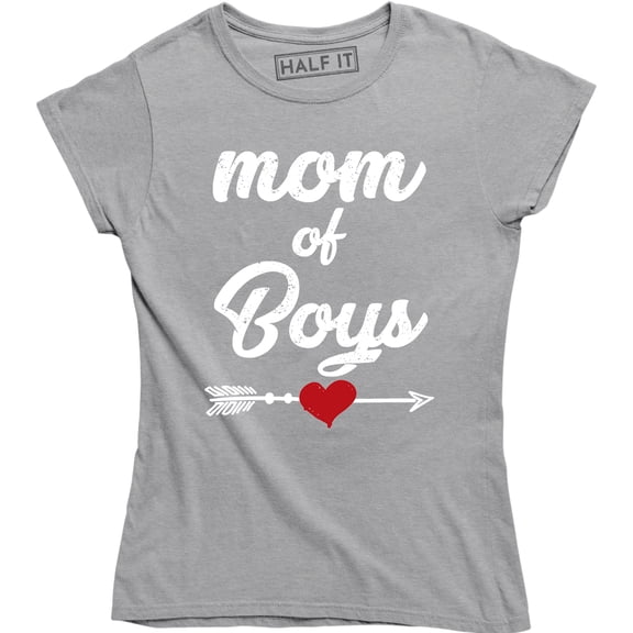 Mom Of Boys Mother's Day Mama Funny Arrow Heartbreak Women T-Shirt
