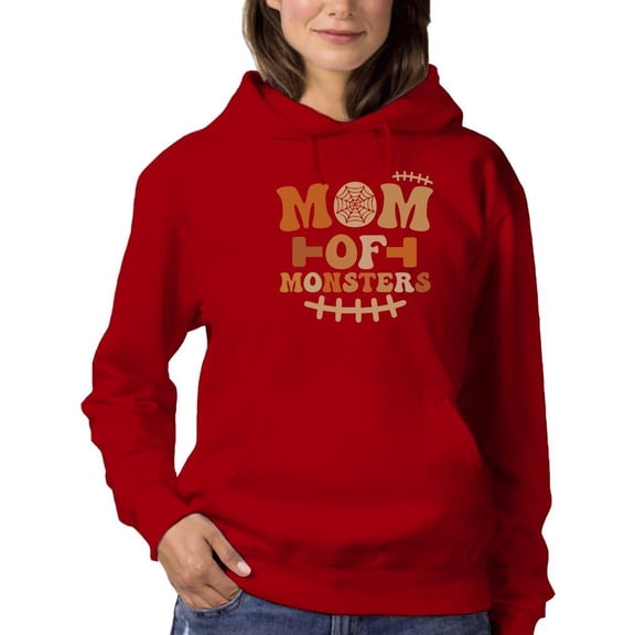 Mom Of Monsters. Funny Quote Hoodie Women -Image by Shutterstock, Female XX-Large