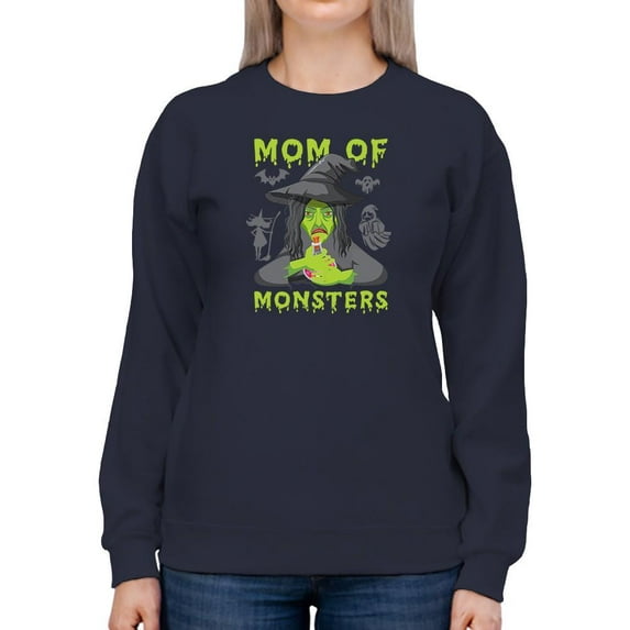 Mom Of Monsters. Funny Quote. Sweatshirt Women -Image by Shutterstock, Female 3X-Large