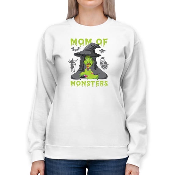 Mom Of Monsters. Funny Quote. Sweatshirt Women -Image by Shutterstock, Female XX-Large