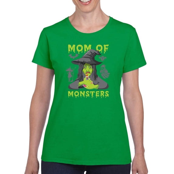Mom Of Monsters. Funny Quote. T-Shirt Women -Image by Shutterstock, Female 3X-Large