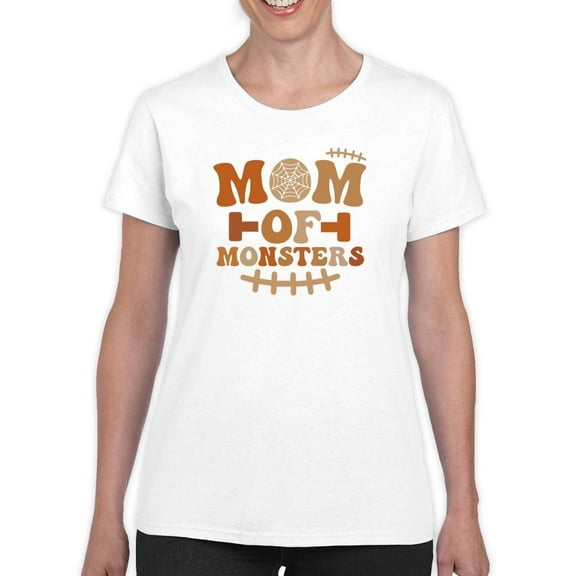 Mom Of Monsters. Funny Quote T-Shirt Women -Image by Shutterstock, Female x-Large