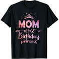 thumbnail image 1 of Mom Of The 2nd Birthday Princess Girl 2 Years Old B-day T-Shirt, 1 of 4