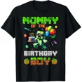 thumbnail image 1 of Mom Of The Birthday Boy Party Video Gamer Pixel Number T-Shirt, 1 of 2