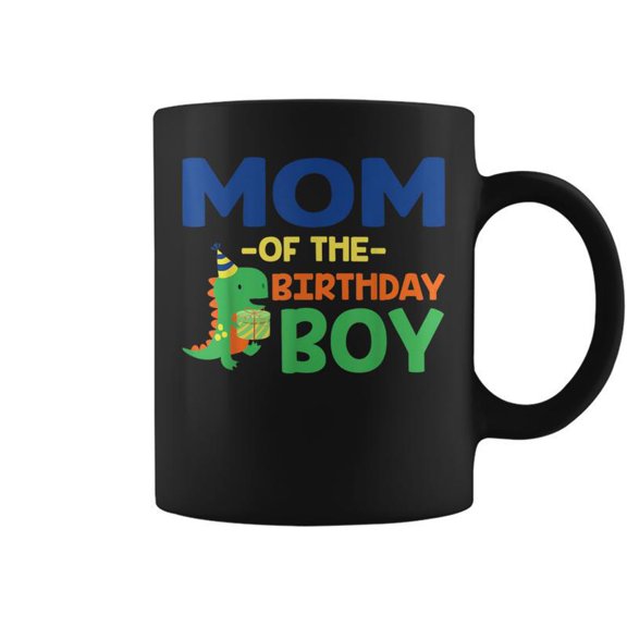 Mom Of The Birthday For Boy Saurus Rex Dinosaur Party Coffee Mugs
