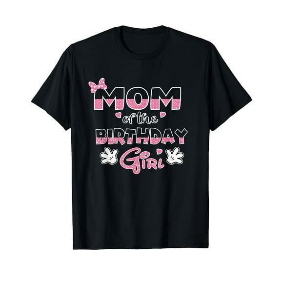 Mom Of The Birthday Girl Mouse Family Matching T-Shirt