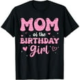 thumbnail image 1 of Mom Of The Birthday Pink Girl Matching Family T-Shirt, 1 of 3