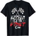 thumbnail image 1 of Mom Of The Fast One First Birthday Racing Car Family T-Shirt, 1 of 2