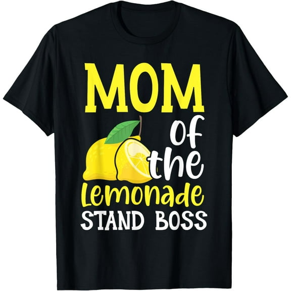 Mom Of The Lemonade Stand Boss Lemon Lover Fruit Business T-Shirt100% cotton
