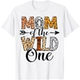 thumbnail image 1 of Mom Of The Wild One Family 1st Birthday African Safari Gift T-ShirtMen and women, White T-shirt, size: Extra large, 1 of 4