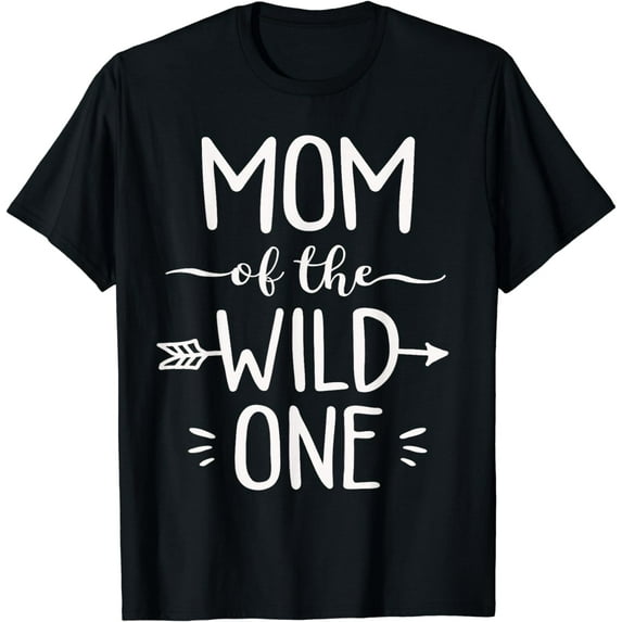 Mom Of The Wild One Funny 1st Birthday Safari T-Shirt