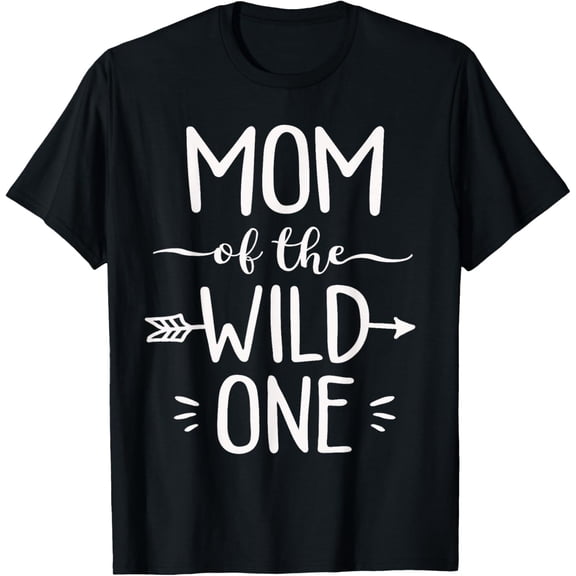 Mom Of The Wild One Funny 1st Birthday Safari T-Shirt