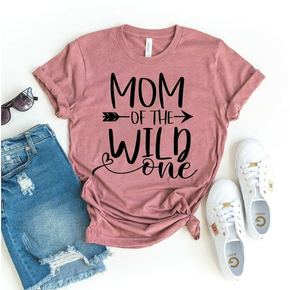 Mom Of The Wild One T-shirt Mommy Shirt Women's Parenting Tshirt Family Top Mother's Day Gift Mom To Be Shirts Mama Tee