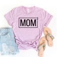 thumbnail image 1 of Mom Of Three T-shirt Mother's Day Shirt Announcement Gift Cool Mum Tee Motherhood Tshirt Mama Shirts Women's Pregnancy Top, 1 of 3