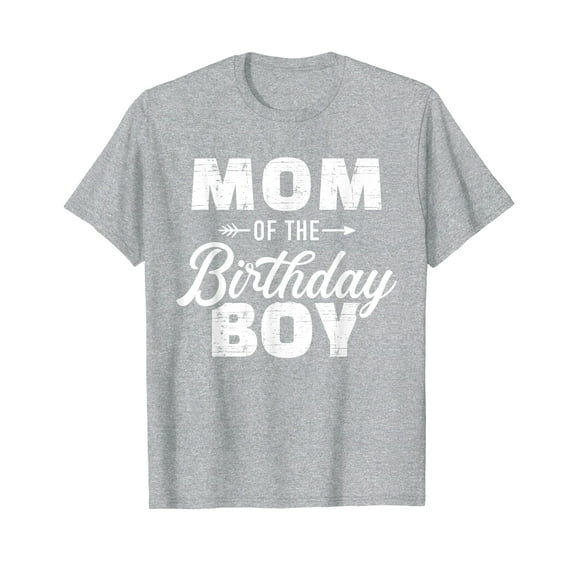 Mom Of the Birthday Boy Tee T-Shirt Birthday Boy Shirts Birthday Party Gift Family Shirts
