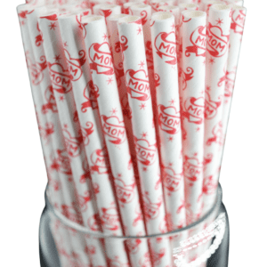 Roc Paper Straws Mom Paper Drinking Straws 100 Count Box