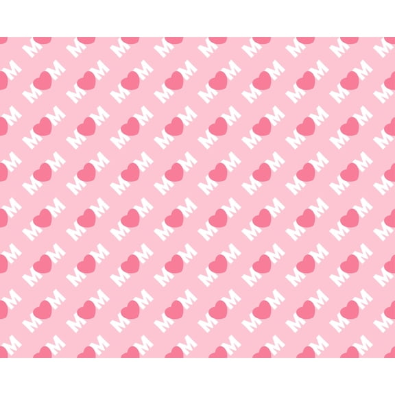 Mom Pattern Edible Chocolate Transfer Sheet, by Tnct. (1 Count)