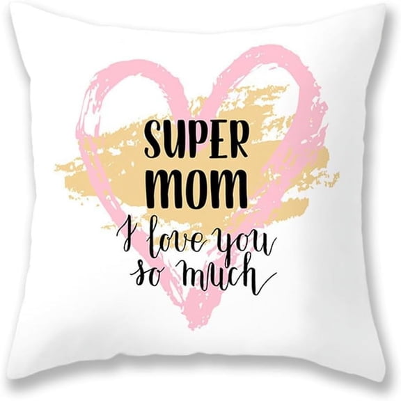for Mom Pillow Cases Covers Throw Pillow Covers Mother Birthday Gifts for Mother Mama Mom Pillow Cushion for Moms 18X18 Pillow Cover for Couch Bed Sofa