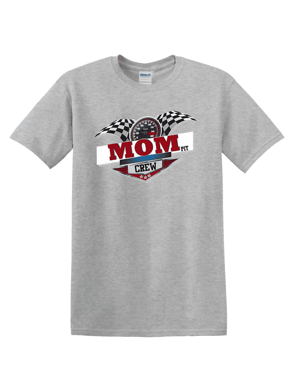 Mom Pit Crew Car Racing Party Matching Costume T-Shirt