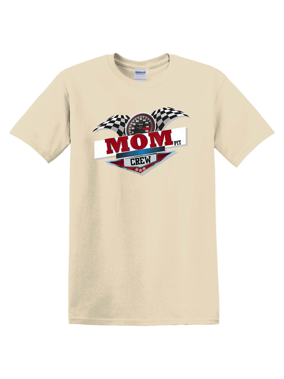 Mom Pit Crew Car Racing Party Matching Costume T-Shirt