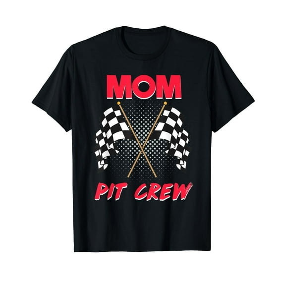 Mom Pit Crew Racing T-Shirt