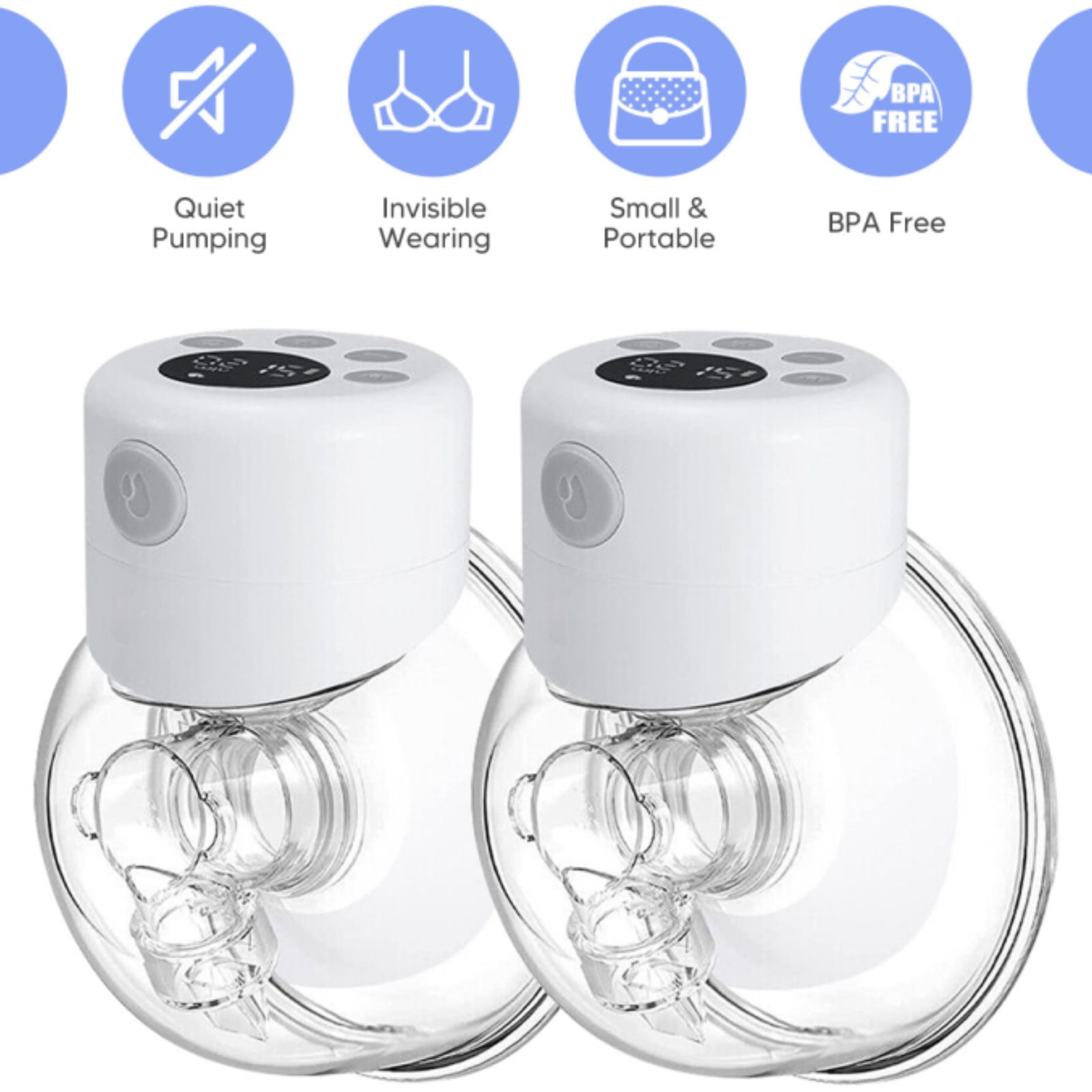 Electric Wearable Breast Pump  Rechargeable Hands-Free & Portable Breast  Pump with 2 Modes 9 Levels. - NextMamas