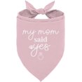thumbnail image 1 of My Mom Said Yes Dog Bandana, Dog Bandana Engagement, My Parents are Getting Married Dog Bandana, Wedding Dog Bandana, Wedding Dog Outfit, White Dog Bandana, Dog Bandana for Small Medium Dogs (C3), 1 of 1