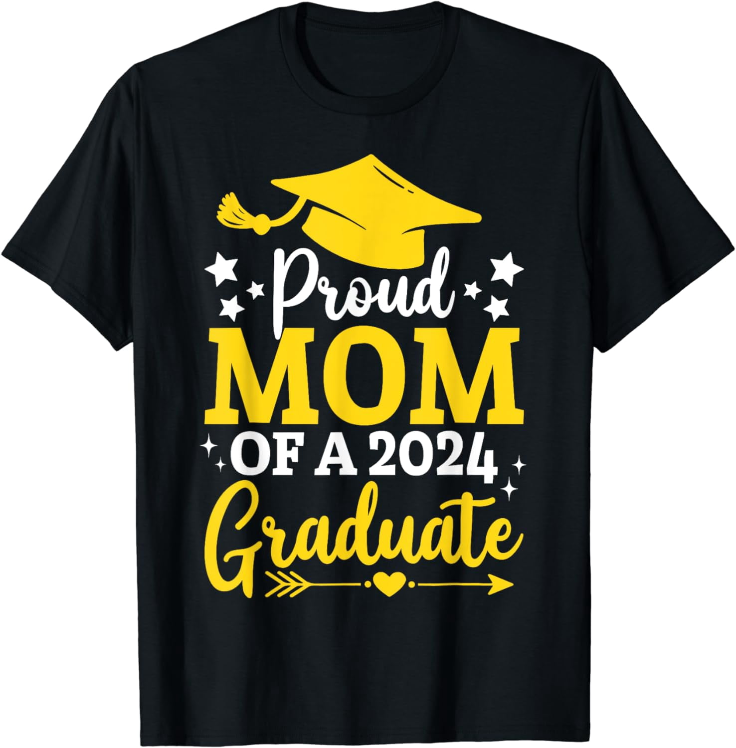 Mom Senior 2024 Proud Mom Of A Class Of 2024 Graduate Mother T-Shirt ...