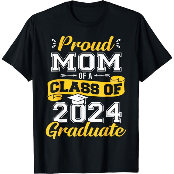 Mom Senior 2024 Proud Mom Of A Class Of 2024 Graduate T-Shirt