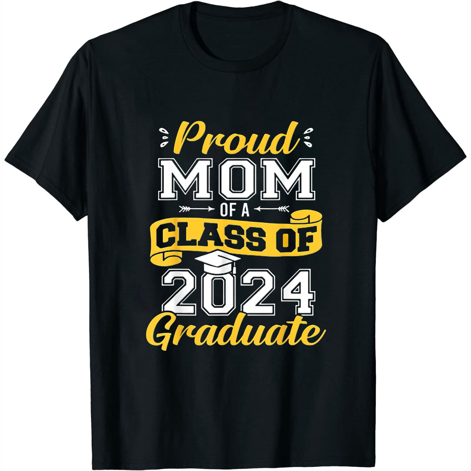 Mom Senior 2024 Proud Mom Of A Class Of 2024 Graduate Womens T-Shirt ...
