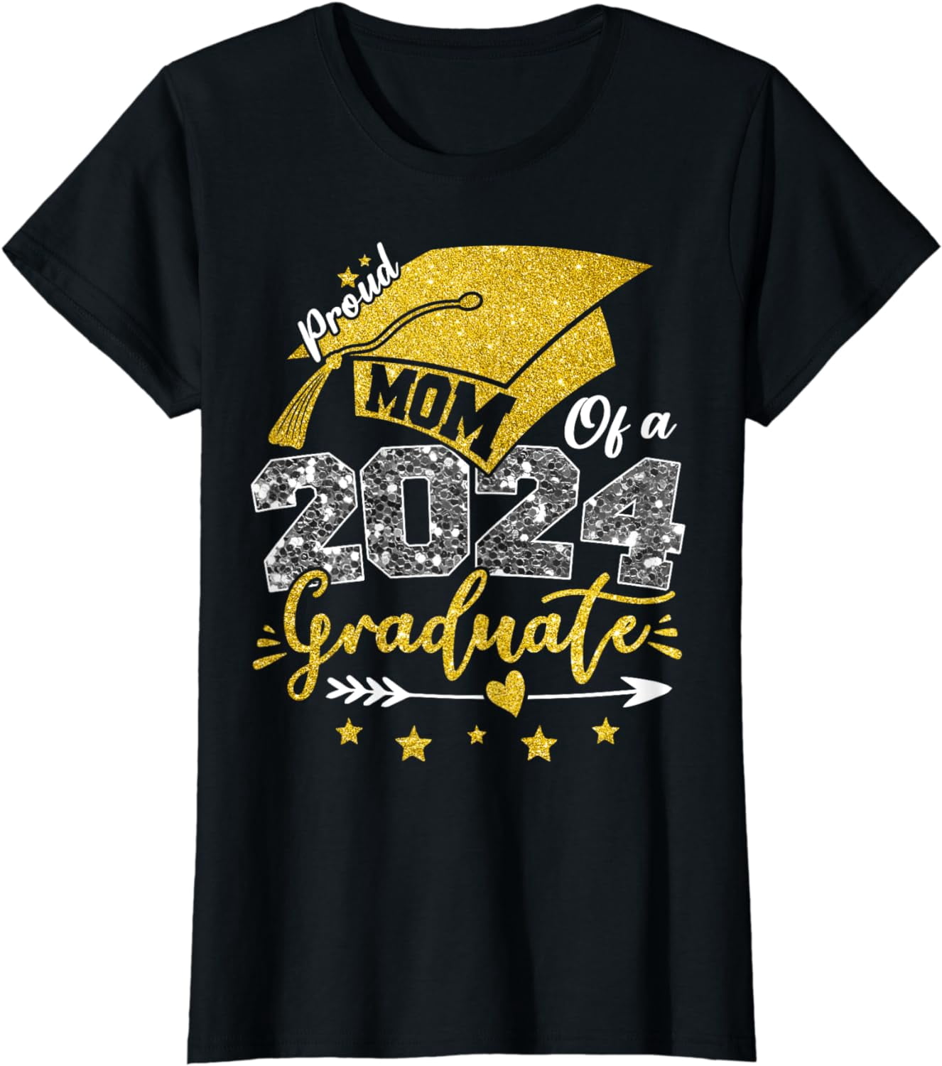 Mom Senior 2024 Proud Mom of a Class of 2024 Graduate Mother T-Shirt ...