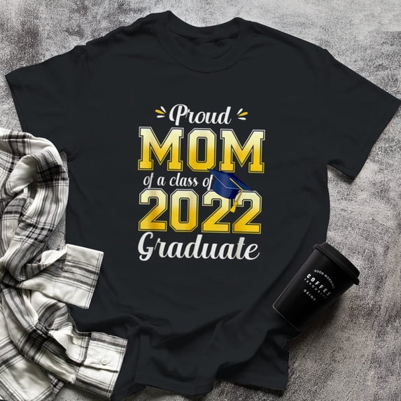 Mom Senior Gifts Proud Mom Of A Class Of Graduate, Small, Black