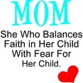 thumbnail image 1 of Mom She Who Balances Faith In Her.. - Wall Sticker Picture Art – Living Room – Home Decor Sticker Vinyl Wall Decal, 1 of 2