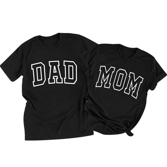 Mom Shirt Dad Shirt Mom Dad Parents Shirts Announcement Tshirts Matching Outfits Couple T-Shirts