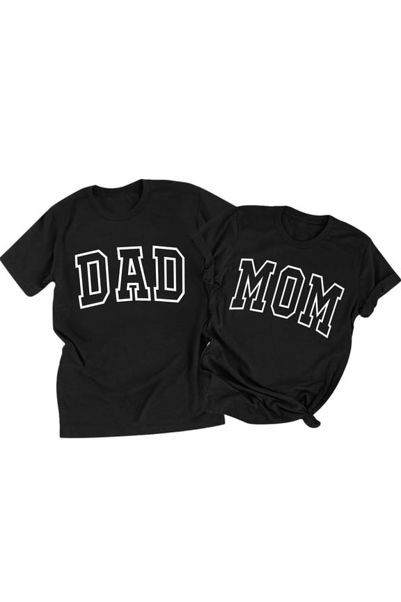 Mom Shirt Dad Shirt Mom Dad Parents Shirts Announcement Tshirts Matching Outfits Couple T-Shirts
