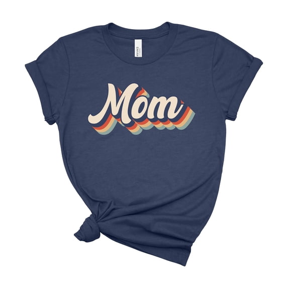 Mom Shirt Retro Script Tee Women Cute Gift Mothers Day Top Novel