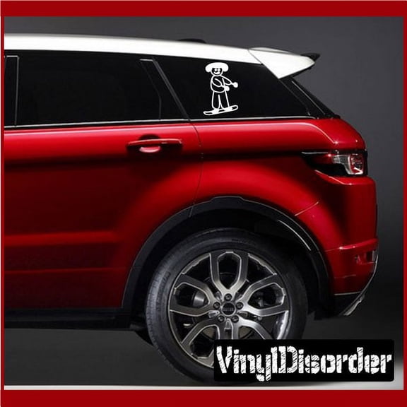 Mom Snowboarding Decal - 36 Inches
